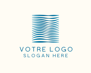 Fintech - Creative Wave Lines Business logo design