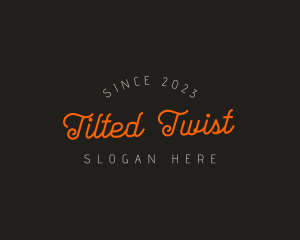 Tilted - Classic Cursive Business logo design