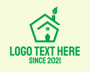 Pentagon - Eco Friendly Home logo design