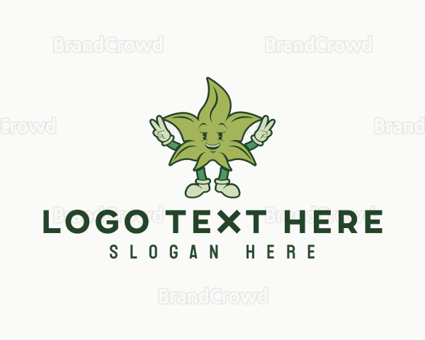 Hemp Marijuana Leaf Logo