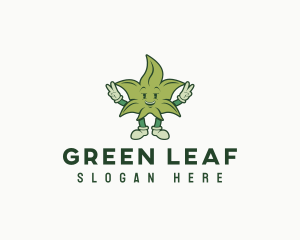 Marijuana - Hemp Marijuana Leaf logo design