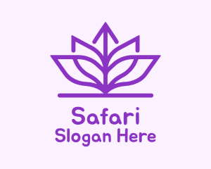 Purple Lotus Flower  Logo