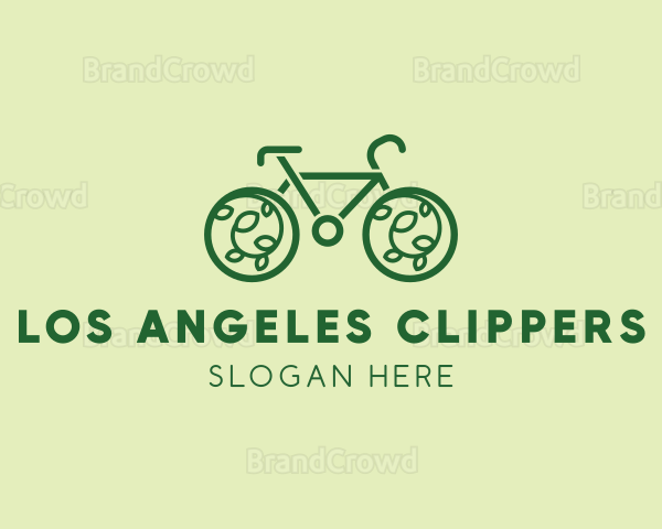 Eco Green Bicycle Logo