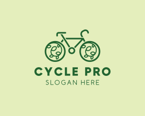 Eco Green Bicycle logo design