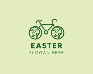Vehicle - Eco Green Bicycle logo design