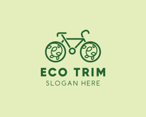 Eco Green Bicycle logo design