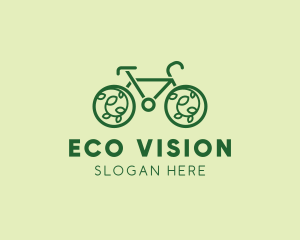 Eco Green Bicycle logo design