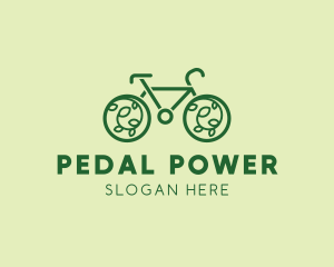 Eco Green Bicycle logo design
