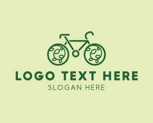 Eco Green Bicycle Logo