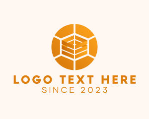 Badge - Modern 3D Digital Cube logo design
