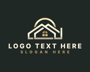 Roofing - House Window Roofing logo design