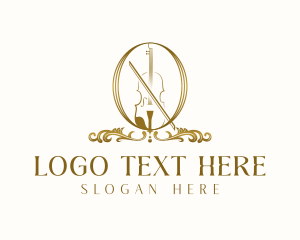 Classical - Luxury Classical Violin logo design