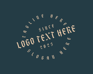 Customize - Gothic Calligraphy Brand logo design