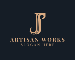 Craftsman - Antique Craftsman Letter J logo design