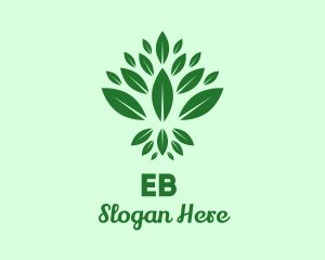 Environment - Organic Green Leaves logo design