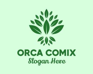 Lifestyle Blogger - Organic Green Leaves logo design