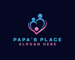 Father - Heart Family Care logo design