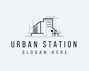 Urban Home Architecture  logo design