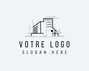 Urban Home Architecture  logo design
