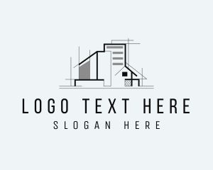 Scaffolding - Urban Home Architecture logo design