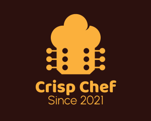 Chef Guitar Musical  logo design