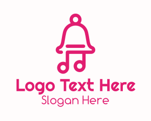 Outline - Pink Music Bell logo design