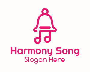 Hymn - Pink Music Bell logo design