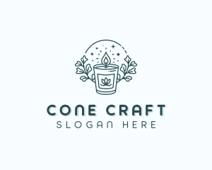 Floral Candlelight Decoration logo design