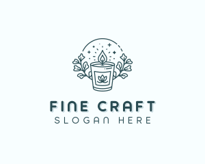 Floral Candlelight Decoration logo design