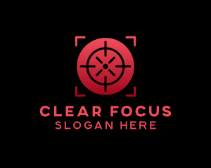 Focus - Crosshair Target Range logo design