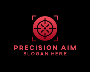 Sniper - Crosshair Target Range logo design