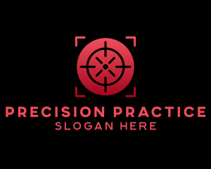 Practice - Crosshair Target Range logo design