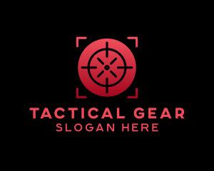 Tactical - Crosshair Target Range logo design