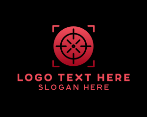Videogame - Crosshair Target Range logo design