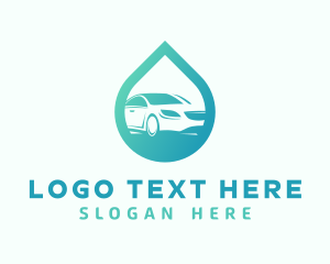 Car - Gradient Droplet Car logo design