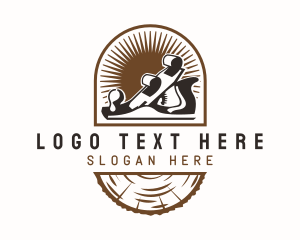 Timber - Woodworking Planer Log logo design