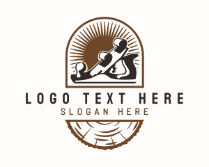 Log - Woodworking Planer Log logo design