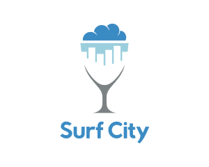 City Bar Drinking logo design