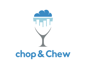 Blue City - City Bar Drinking logo design