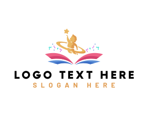 Study - Kid Learning Book logo design