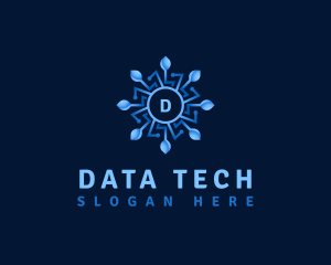 Data - Biotech Data Circuit logo design