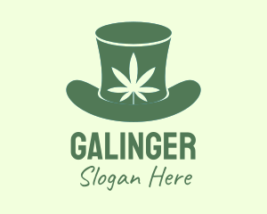 Dispensary - Marijuana Top Hat logo design