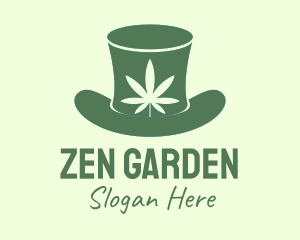 Marijuana Top Hat logo design