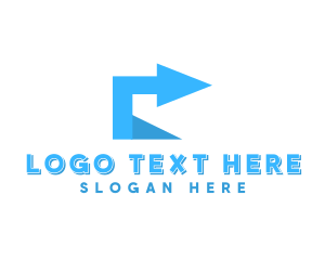 Logistics - Logistics Direction Arrow logo design