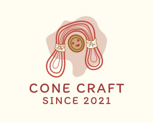 Crochet Thread Doll  logo design