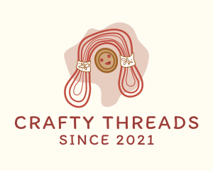 Crochet Thread Doll  logo design