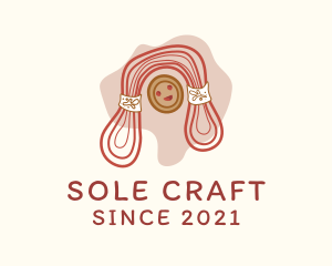 Crochet Thread Doll  logo design