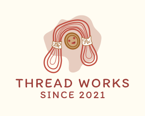 Crochet Thread Doll  logo design