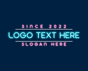 Glow - Neon Signage Club logo design