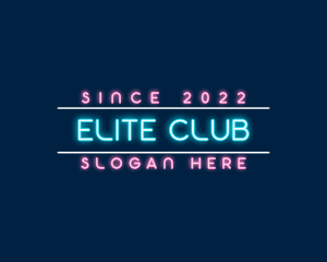 Club - Neon Signage Club logo design
